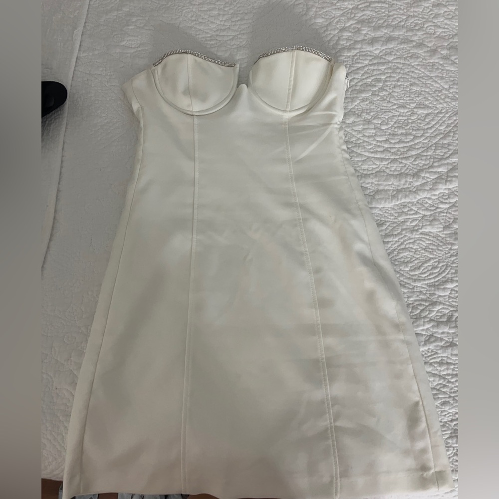 Strapless White Zara Dress